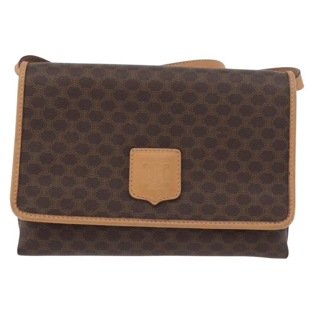 Celine Macadam Shoulder Bag Brown